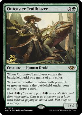 Outcaster Trailblazer card from Prerelease Cards