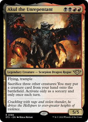 Akul the Unrepentant card from Prerelease Cards