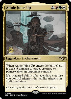 Annie Joins Up card from Prerelease Cards