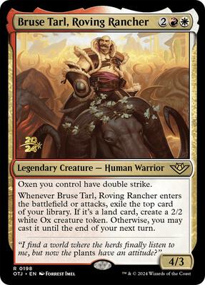 Bruse Tarl, Roving Rancher card from Prerelease Cards