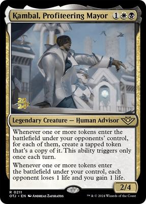 Kambal, Profiteering Mayor card from Prerelease Cards