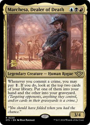 Marchesa, Dealer of Death card from Prerelease Cards