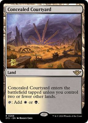 Concealed Courtyard (OTJ) card from Prerelease Cards