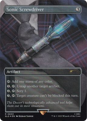Sonic Screwdriver card from Secret Lair Drop Series