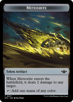 Meteorite Token card from Outlaws of Thunder Junction