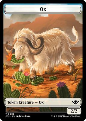 Ox // Plot Double-Sided Token card from Outlaws of Thunder Junction