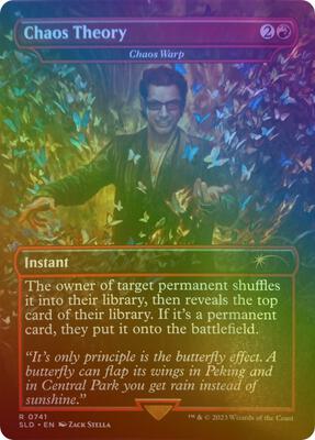 Chaos Theory - Chaos Warp (Rainbow Foil) card from Secret Lair Drop Series