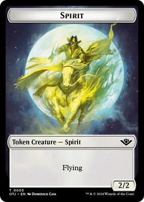 Spirit // Plot Double-Sided Token card from Outlaws of Thunder Junction