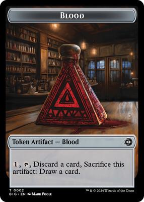 Blood Token card from Outlaws of Thunder Junction: The Big Score