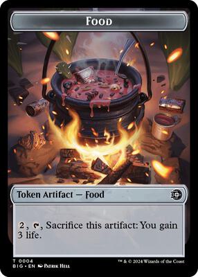 Food // Plot Double-Sided Token card from Outlaws of Thunder Junction: The Big Score