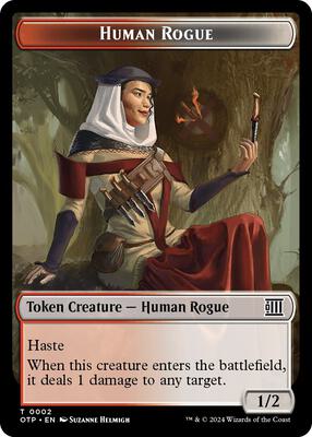Human Rogue Token card from Outlaws of Thunder Junction: Breaking News