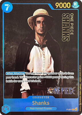 Shanks (Premium Card Collection -Live Action Edition-) card from One Piece Promotion Cards