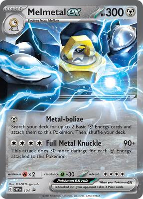 Melmetal ex - 104 card from SV: Scarlet & Violet Promo Cards