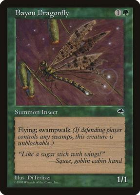 Bayou Dragonfly card from Tempest