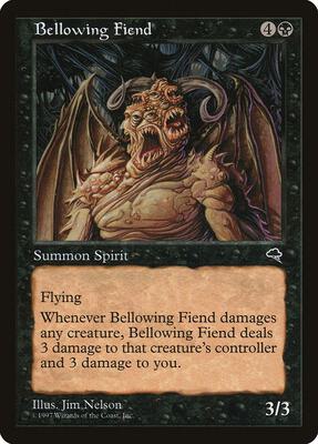 Bellowing Fiend card from Tempest