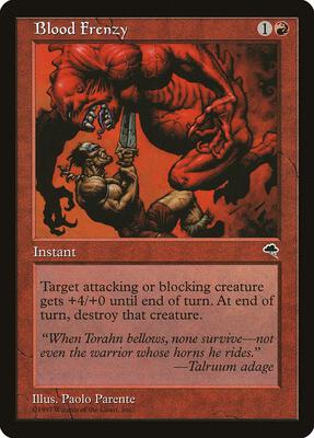 Blood Frenzy card from Tempest