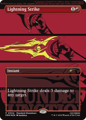 Lightning Strike card from Standard Showdown Promos