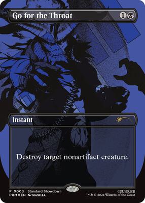 Go for the Throat card from Standard Showdown Promos