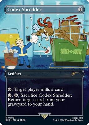 Codex Shredder (Rainbow Foil) card from Secret Lair Drop Series