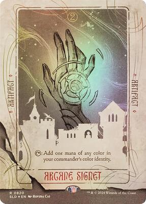 Arcane Signet (0820) (Rainbow Foil) card from Secret Lair Drop Series