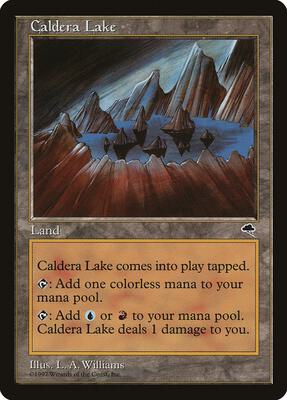 Caldera Lake card from Tempest