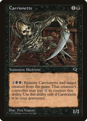 Carrionette card from Tempest