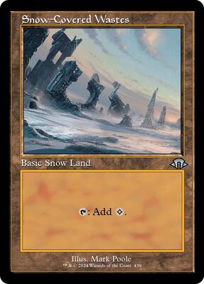 Snow-Covered Wastes (Retro Frame) card from Modern Horizons 3