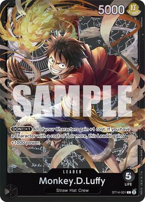 Monkey.D.Luffy (001) card from Starter Deck 14: 3D2Y
