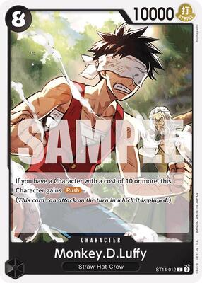 Monkey.D.Luffy (012) card from Starter Deck 14: 3D2Y