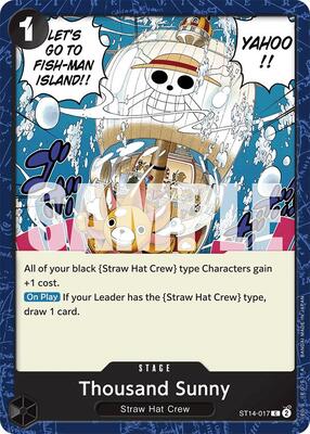 Thousand Sunny card from Starter Deck 14: 3D2Y