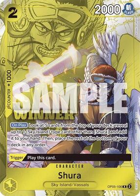 Shura (Winner Pack Vol. 7) card from One Piece Promotion Cards