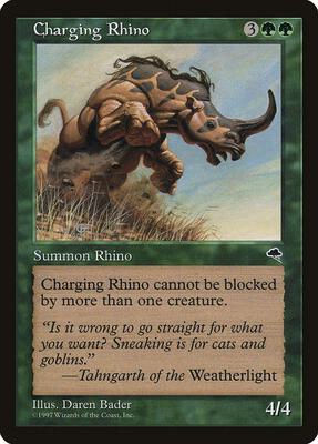 Charging Rhino card from Tempest