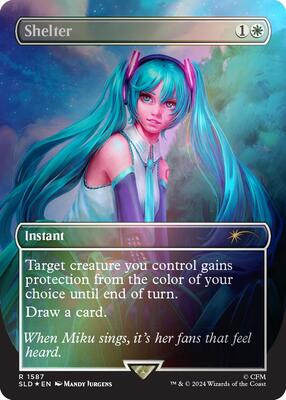 Shelter (Rainbow Foil) card from Secret Lair Drop Series