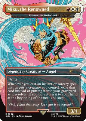 Miku, the Renowned - Feather, the Redeemed card from Secret Lair Drop Series