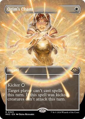 Orim's Chant (Borderless) card from Modern Horizons 3