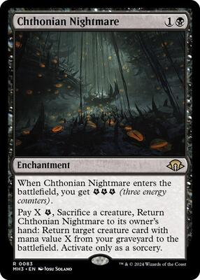 Chthonian Nightmare card from Modern Horizons 3