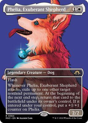 Phelia, Exuberant Shepherd (Borderless) card from Modern Horizons 3
