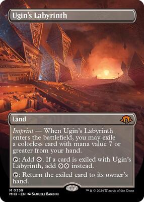 Ugin's Labyrinth (Borderless) card from Modern Horizons 3