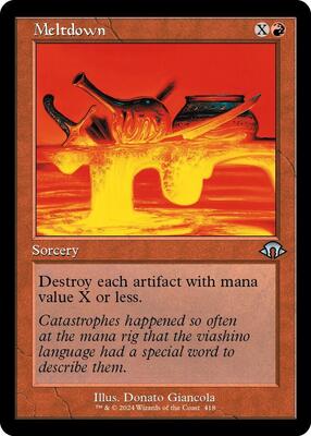 Meltdown (Retro Frame) card from Modern Horizons 3