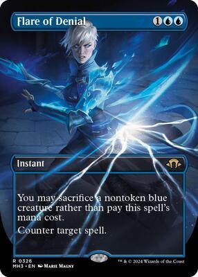 Flare of Denial (Borderless) card from Modern Horizons 3