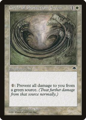 Circle of Protection: Green card from Tempest