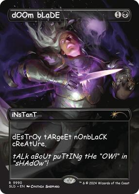 dOOm bLaDE card from Secret Lair Drop Series