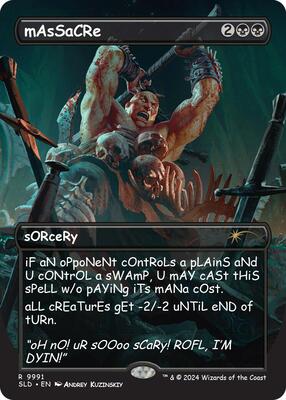 mAsSaCRe card from Secret Lair Drop Series