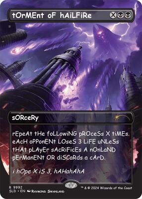 tOrMEnt oF hAiLFiRe card from Secret Lair Drop Series
