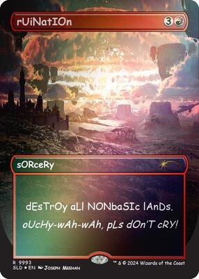 rUiNatIOn (Rainbow Foil) card from Secret Lair Drop Series