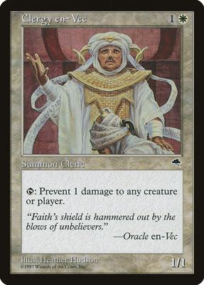 Clergy en-Vec card from Tempest