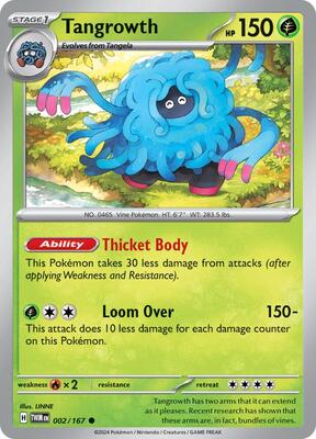 Tangrowth card from SV06: Twilight Masquerade