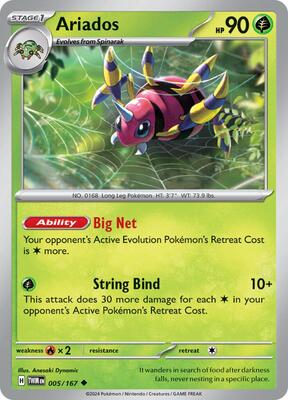 Ariados card from SV06: Twilight Masquerade