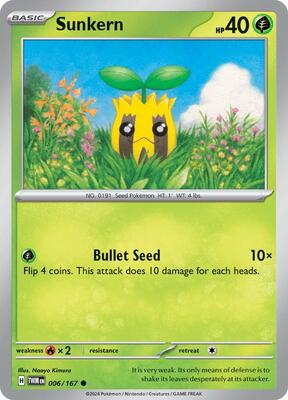 Sunkern card from SV06: Twilight Masquerade