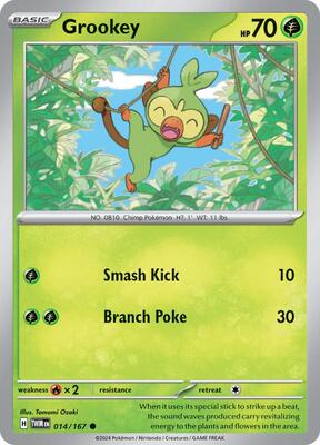 Grookey card from SV06: Twilight Masquerade